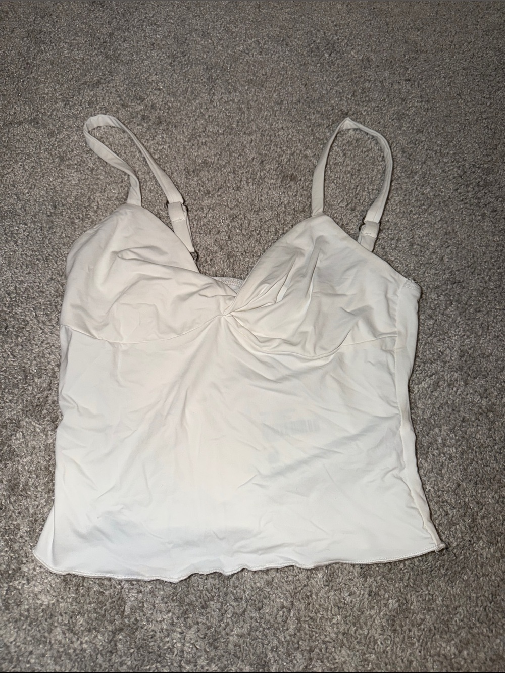 Princess Polly white Women's Cami Tank Top with Adjustable Straps